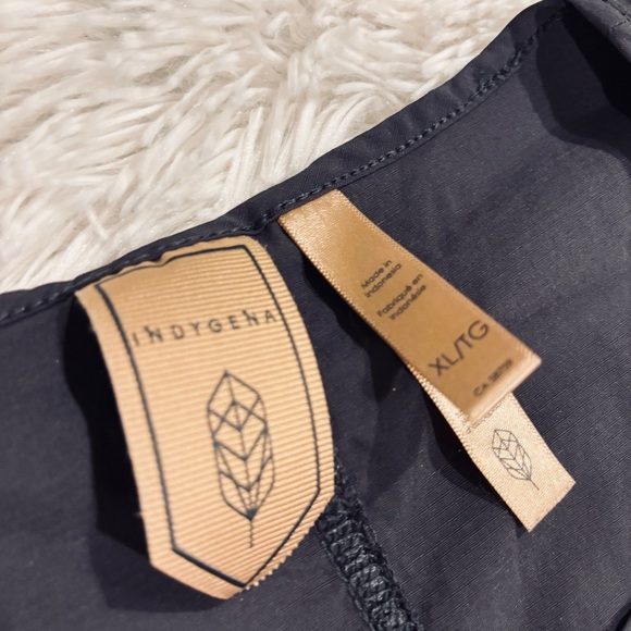 Indygena Tank Top Athletic Steek Woven Stretch Sleeveless Dark Gray Sz XL - Picture 3 of 9